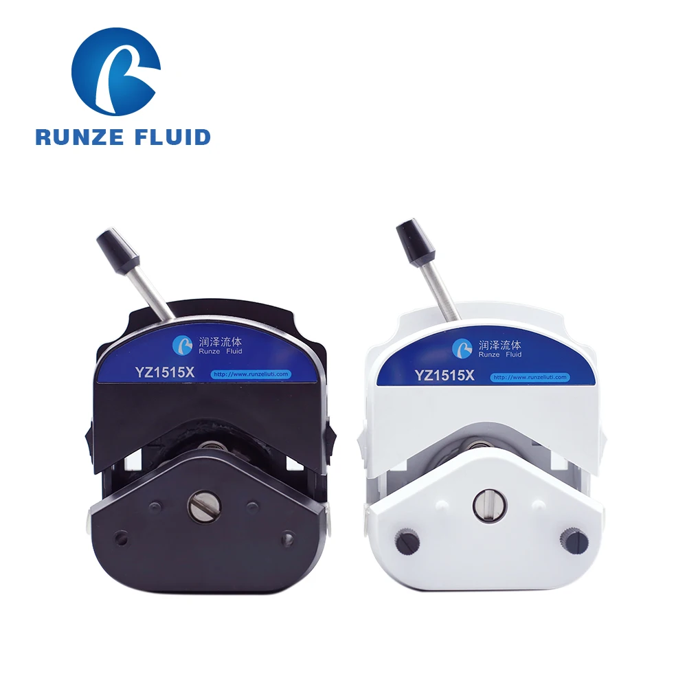 Quick Load Peristaltic Pump Head High Flow Low Pulsation with Silicon Tube Installed White, 3 Rollers Stainless Steel Rollers 3/6 