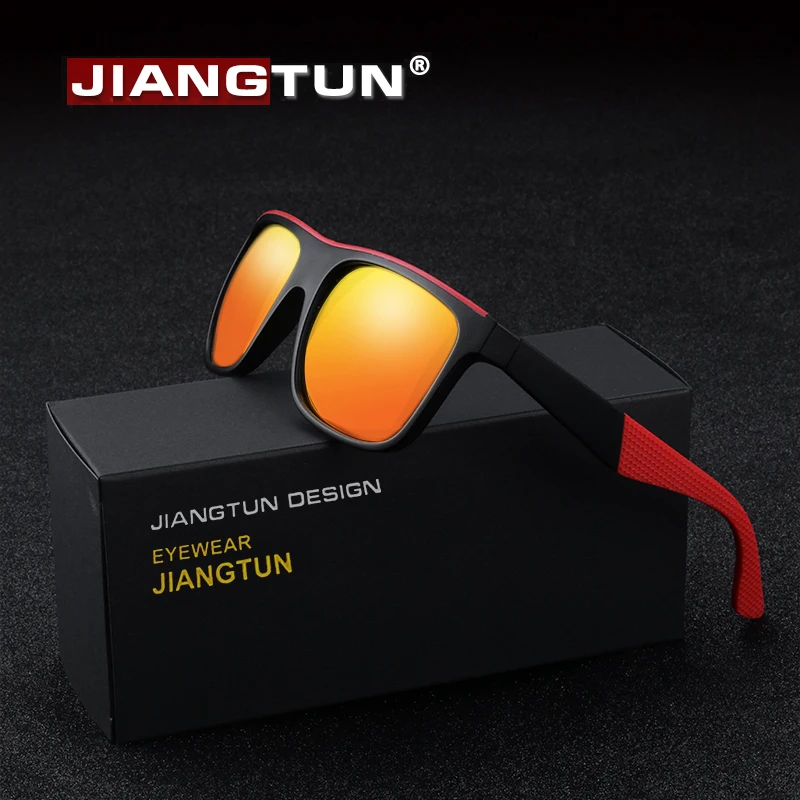 

JIANGTUN Brand New Polarized Sunglasses Men TR90 Sun Glasses Male Driving Fashion Travel Eyewear UV400 Men's Oculos JT8709