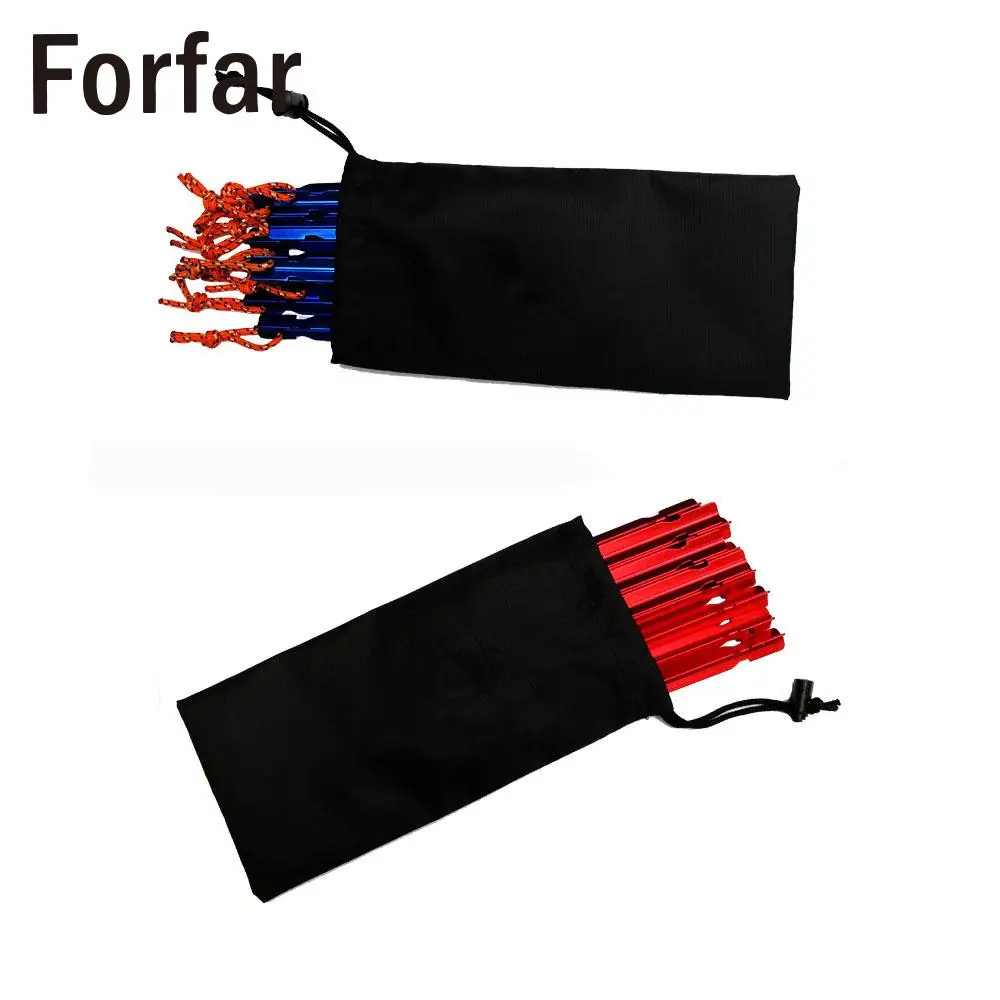 

23cm Black Wind Rope Cover Outdoor Tool Tent Nail Bag Camping Supplies Pegs Hammer Case Storage Pouch 2017