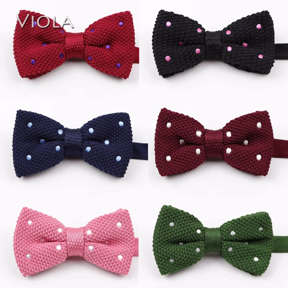 

New Colorful Dot Knitted Bowtie 30 Styles Concise Men Butterfly Adult Bow Tie Fashion Accessory Party Dinner Christmas Gift