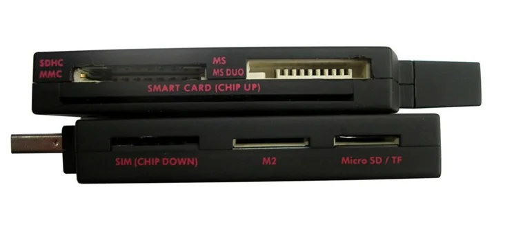 USB считыватель смарт карт ПК/sc scr80 поддержка SD(7 в 1) micro SD MS(3 M2 SIM iso7816 ic карта с SDK
