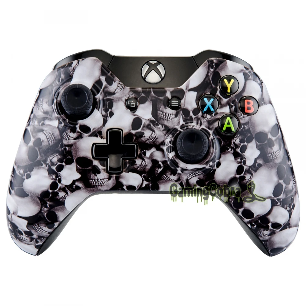 Hades White Skull Front Housing Shell Faceplate Case for Xbox One