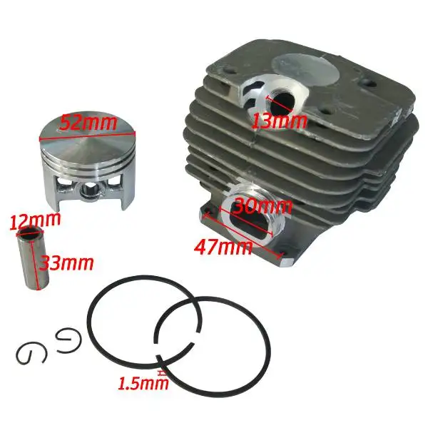 52 мм NIKASIL цилиндр и поршневой комплект-для STIHL MS380 038 MAGNUM-верхний конец восстановления