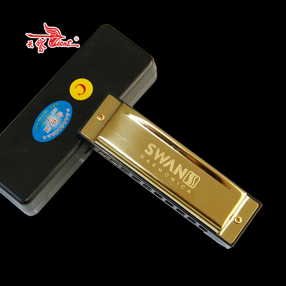 Diatonic Blues Harmonica / 10 Hole with 20 Tone Brass Reed Harmonicon C key Mouth Organ | Спорт и развлечения
