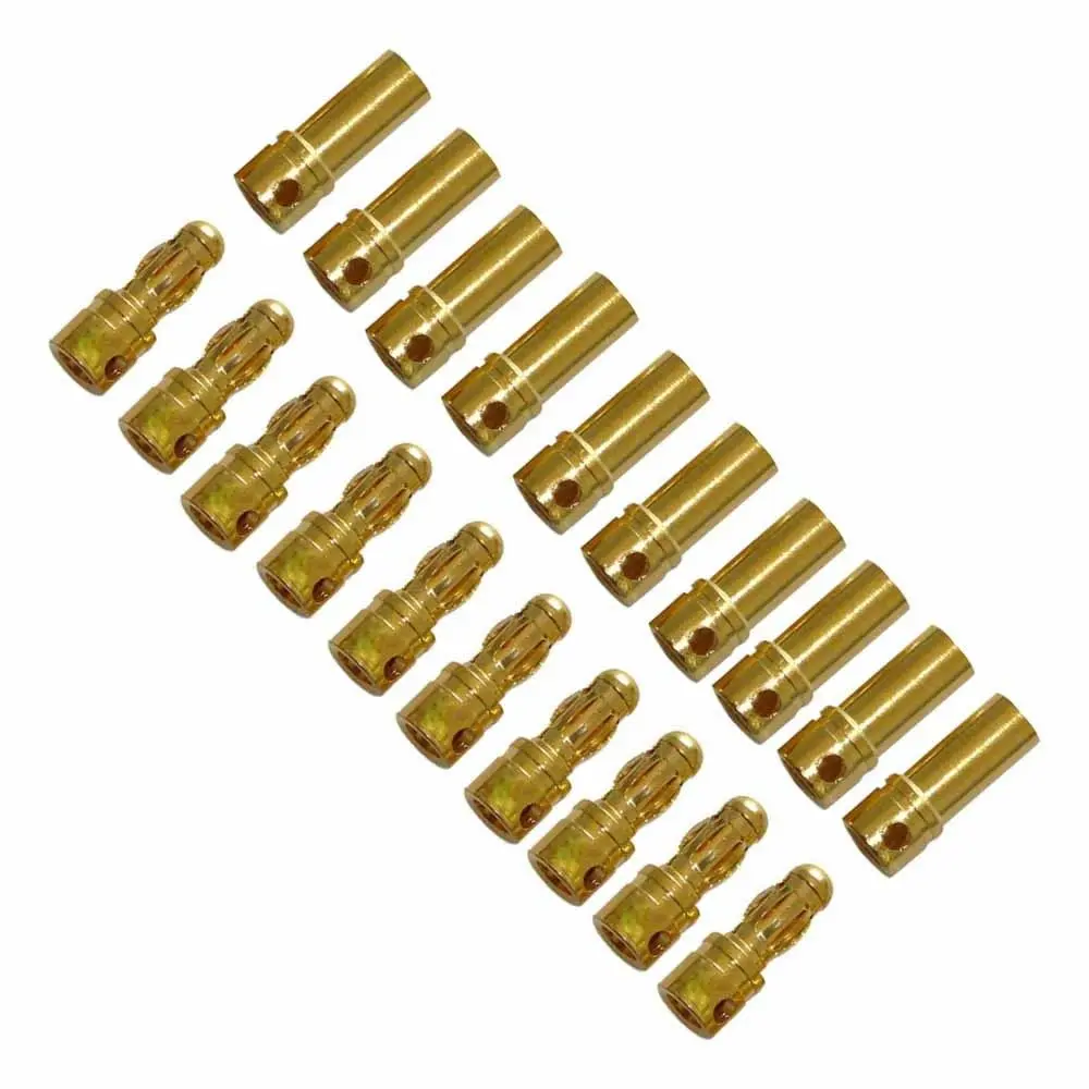 

10 pairs 3.5mm Gold Bullet Connector Plug for align 450 rc heli