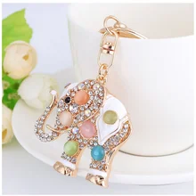 Автомобильный брелок с покрытием, новые подарки, автомобильный кулон, слон, никогда не выцветает, слой, изысканный, маленький, тайский, защитные аксессуары для женщин