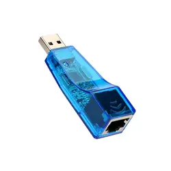 Адаптер сетевой карты синего для ПК Android мини-usb Wi-Fi адаптер 6 USB 2,0 к LAN RJ45 Ethernet 10/100 Мбит/с