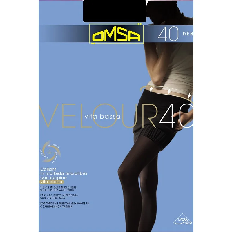 Колготки женские Omsa VELOUR 40 Vita Bassa|Колготки| |