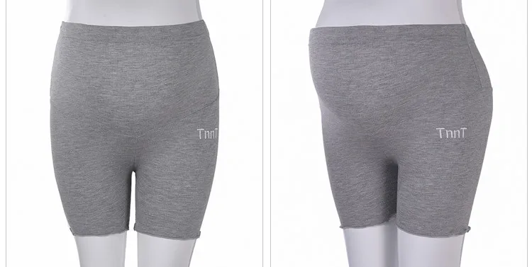 Elevador de Verão Shorts de Maternidade as Mulheres Poungdudu Tomach Grávipara Mulheres Grávidas Calças Segurança Elevador Estômago Bordado Anti-iluminação 5 Poungdudu tomach elevador de verão shorts de