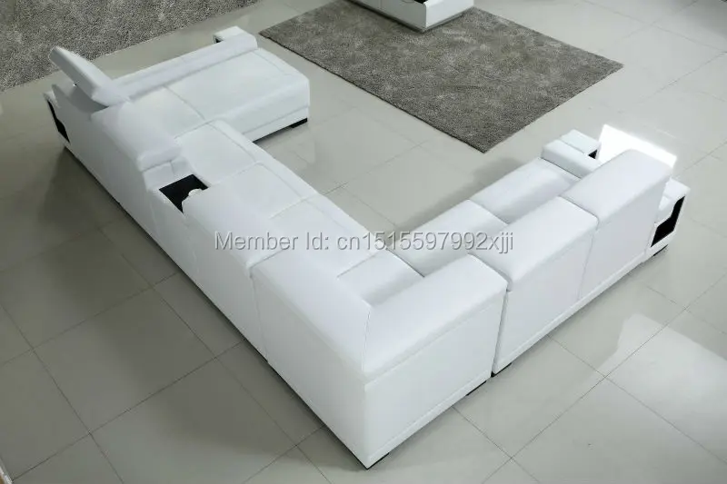 Muebles De Sala Muebles диваны для гостиной секционный диван шезлонг кресло, мебель для дома большой размер U угловая форма кожа