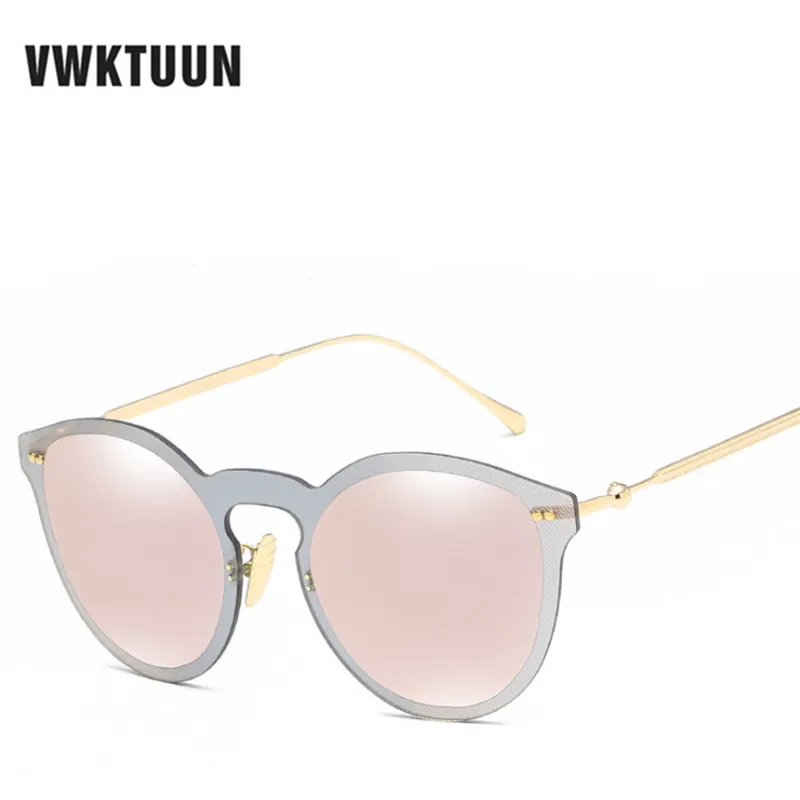 

VWKTUUN Retro Women Sunglasses Vintage Cat Eye Sun Glasses For Woman Points Oversized Sunglass Cateye Shades Mirror Glasses