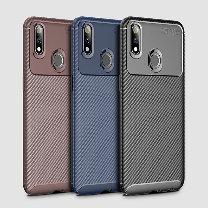 

Shockproof Phone Case Soft Silicone Cover On For Oppo Realme 3 Pro Realme3 3Pro Realme3Pro RMX1851 4/6 64/128 GB Global Bumper