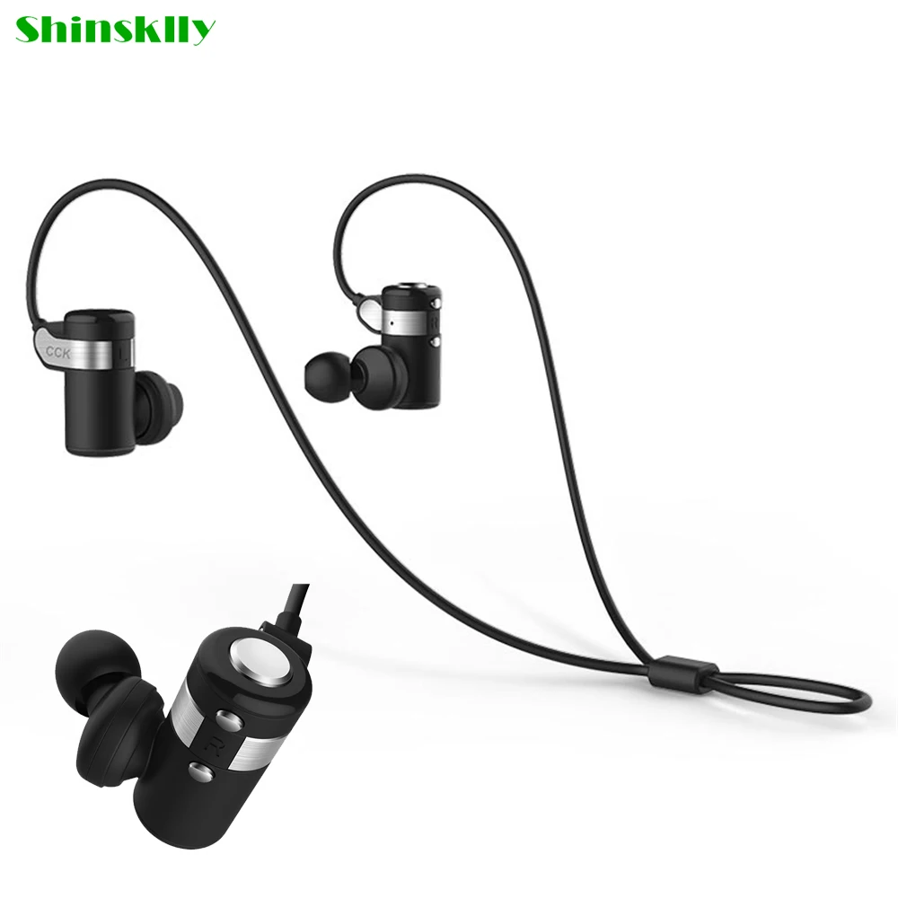 ShinskllyKS Wireless Bluetooth Earphone in ear Hifi Sweatproof Sports Earbud Running stereo Headphone font b handfree