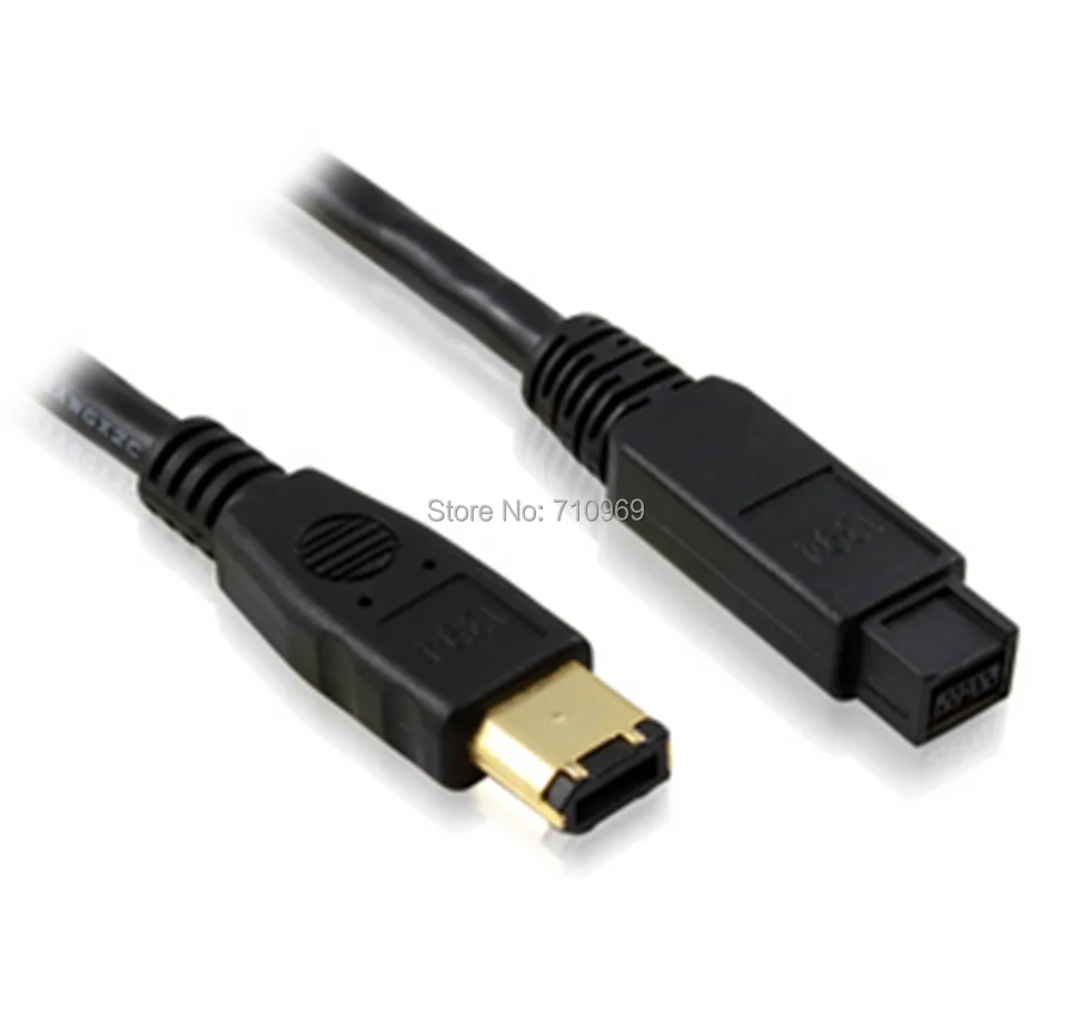 IEEE 1394 Cable 9 Pin to 6 Pin male to male Beta 1394A Firewire 800 to 1394B Firewire 400 cable for  Video Capture card.jpg
