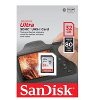 כרטיס sd SanDisk SD פלאש HD SDHC 32GB כרטיס כרטיס זיכרון Ultra מחלקה 10 UHS-I עד 80MB / s קארט SD 32 GB באמצעות מצלמת SLR מצלמה אאודי רכב כרטיס SD (5)