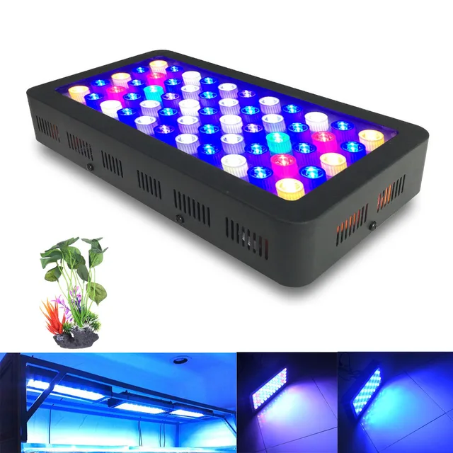 Dimmbare 110 watt vollspektrum led aquarium lampe für korallenriff ... Dimmbare 110 watt vollspektrum led aquarium lampe für korallenriff ...