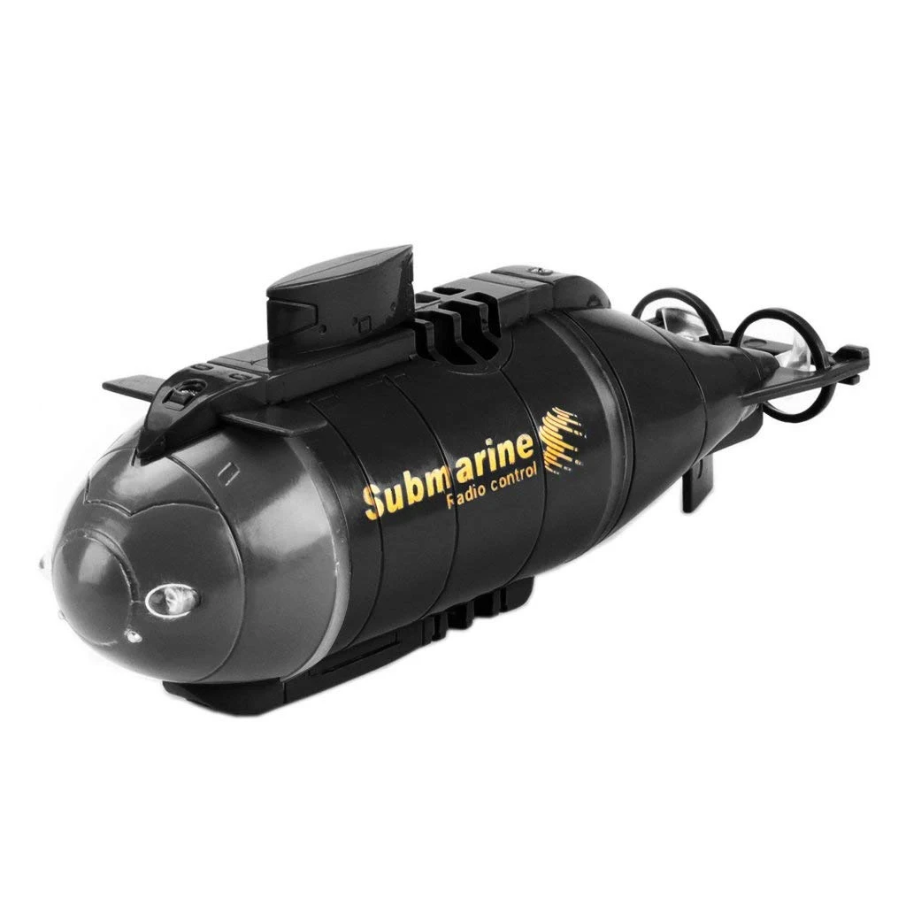 

Creative RC Remote Control Submarine Boat Ship Model Electric Pigboat Toy Waterproof Diving in Water Bath Kids Toys Grey