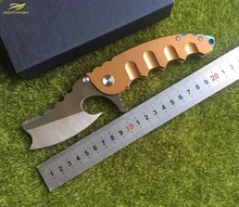NIGHTHAWK alta qualidade Flipper faca Dobrável D2 lâmina de aço do punho survival EDC faca de caça camping ferramentas de resgate EDC