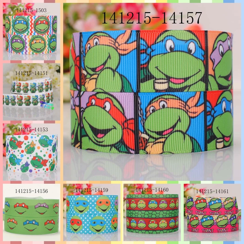 10yards-different sizes-lively Japanese cartoon ribbon printed Grosgrain ribbon DIY