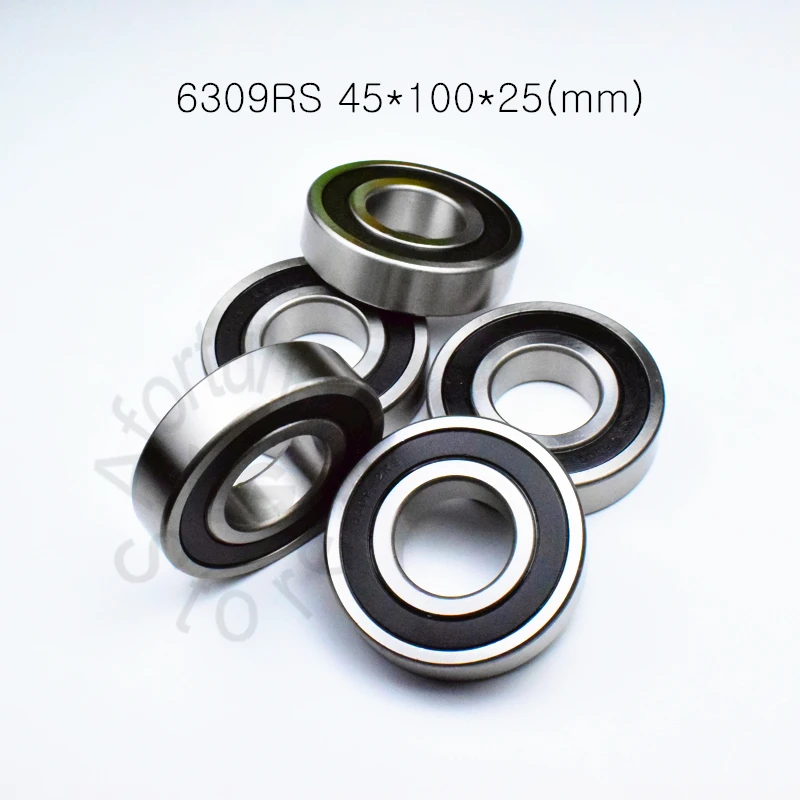 6309RS 45*100*25 (мм) 1 шт подшипники ABEC 5 резиновое уплотнение типа 6309 радиальный