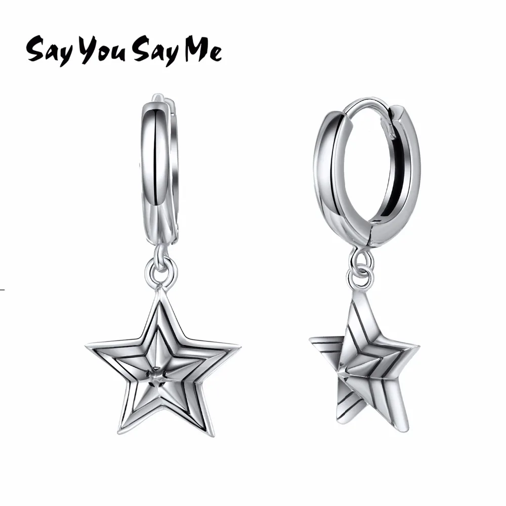 

925 Sterling Star Earrings Wholesale Wedding&Engagement Retro Romantic Earrings Best Gifts New Arrival Say You Say Me