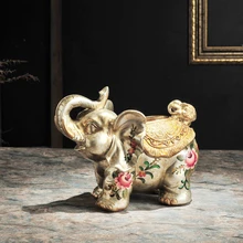 Европейский животный слон домашняя тканевая коробка мебель роскошный транспорт Благоприятный слон украшения бумажных коробок