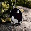 Lotus Fun реальные стерлингового серебра 925 натуральный агат ручной Fine Jewelry Кот и бабочка кулон без цепочки Женщины Acessórios ► Фото 2/6