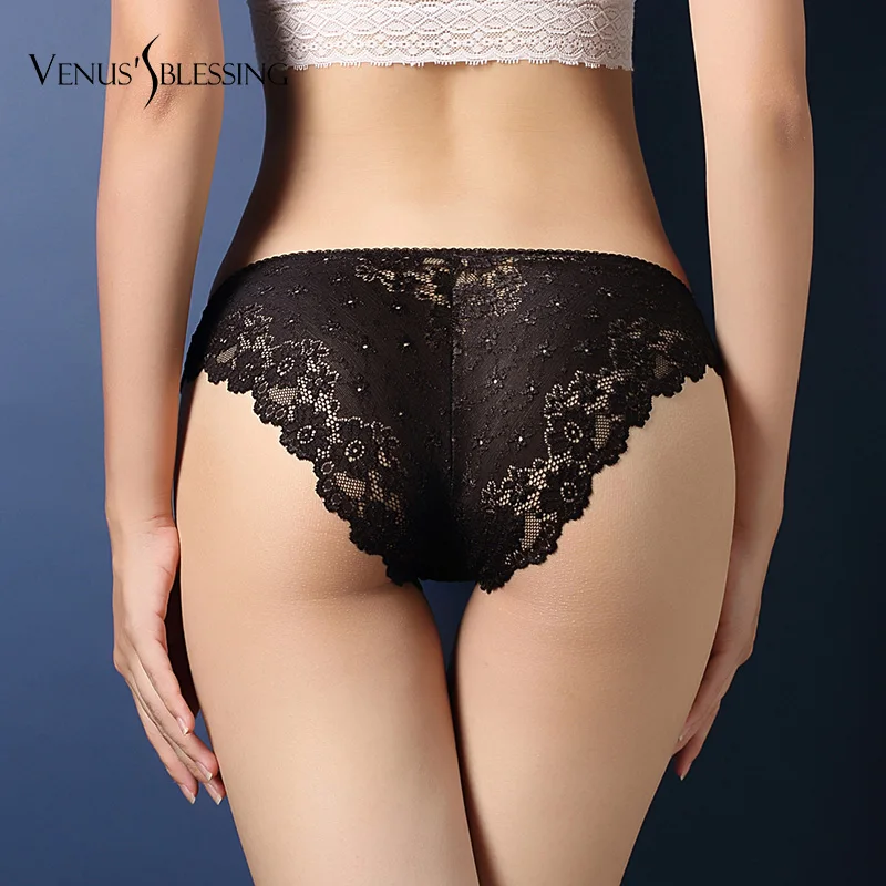 

VENUS'S BLESSING women's sexy underwear lace panties Lingerie breathable panty Hollow briefs girl