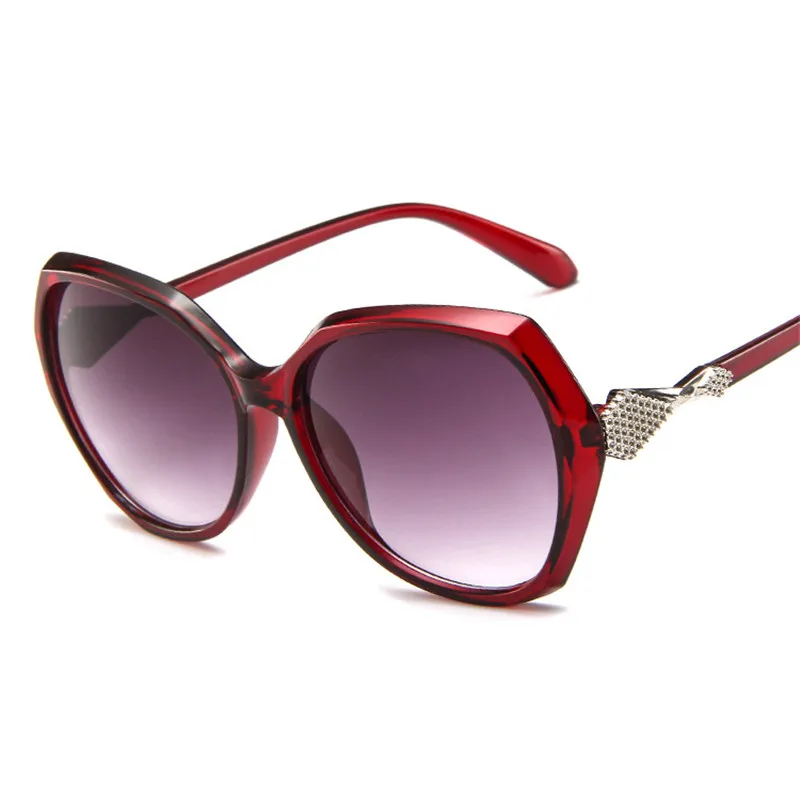 LeonLion Винтажные Солнцезащитные очки женские модные роскошные большие коробки солнцезащитные очки уличные путешествия элегантные солнцезащитные очки с диким лицом - Цвет линз: Wine Red