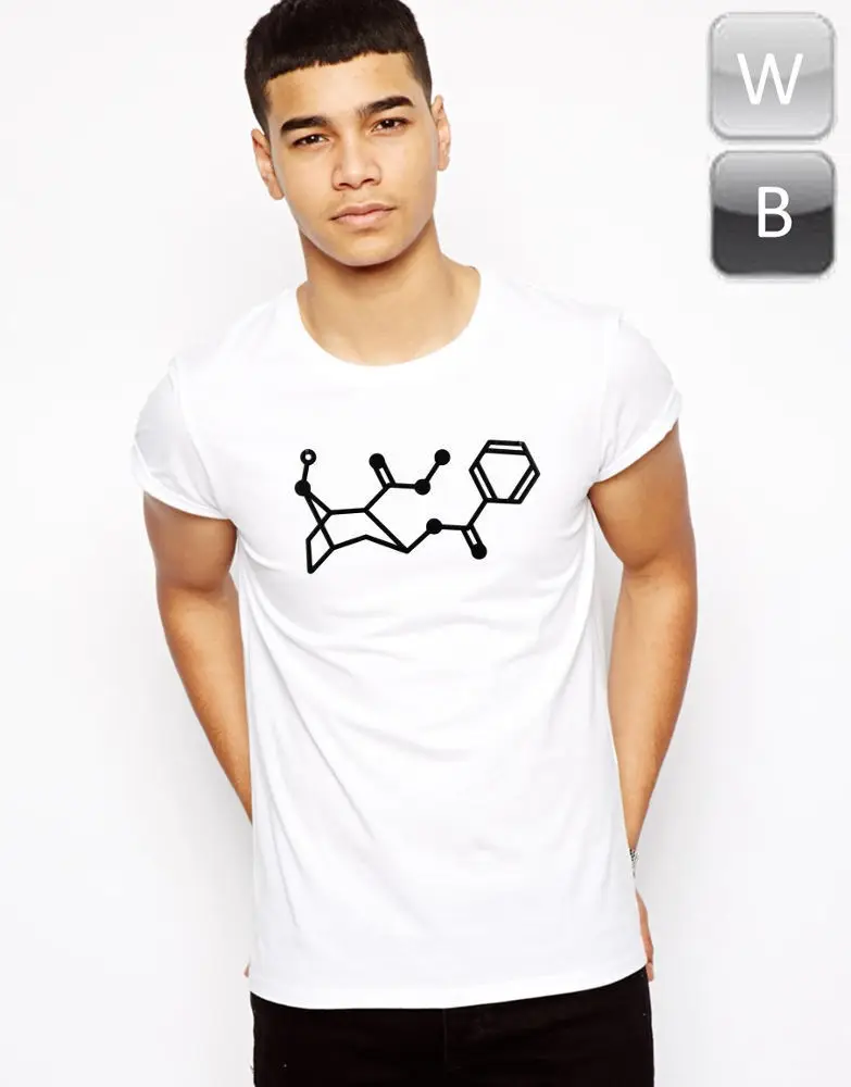 

Cocaine Molecule T-Shirt Swag Tumblr Caviar Dopes Hipster Escobar Unisex Tee 2019 Men Summer New O Neck Short Sleeve T Shirt