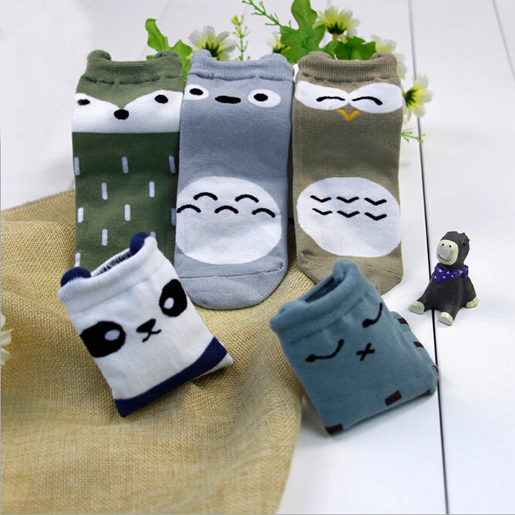 MINIFRUT Hot sale baby socks lovely beautiful cotton cartoon sock slip-resistant socks children socks 5 pairs