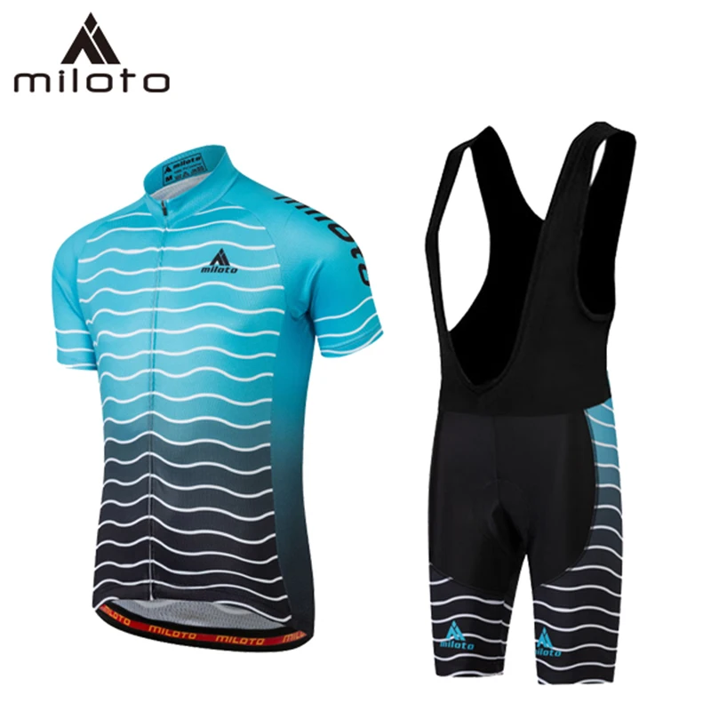

MILOTO Cycling Jersey Set 2019 men Summer Short Sleeve Cycling Clothing ropa ciclismo hombre Maillot bicicleta cycling clothing