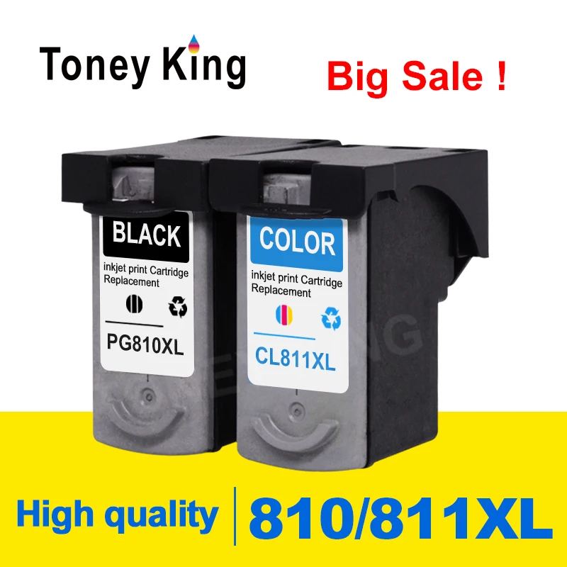 Toney King PG810 чернильный картридж PG 810 CL811 CL 811 для Canon pixma MP245 MP258 MP496 MP328 MP338 принтер |