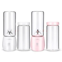 450 мл Перезаряжаемые Электрический Портативный соковыжималка для фруктов и овощей Миксер для сока с шестью листовая пластина фрукты ледяной коктейль производитель блендер