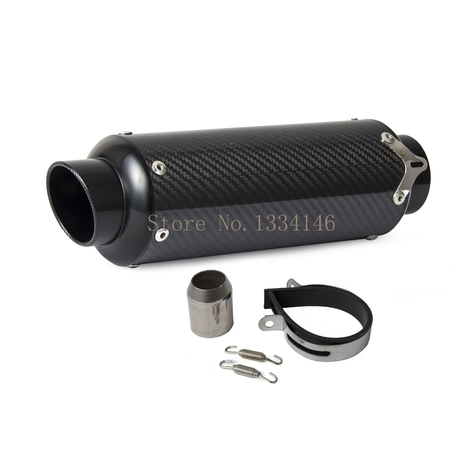 38 51 Carbon Fiber Motorcycle Exhaust Mulffler Pipe With DB Killer For