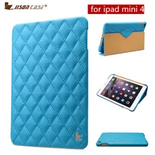 Jisoncase Роскошный Смарт-Чехол для iPad mini 4 стеганая ромб кожаная Магнитная подставка флип-Чехлы для iPad mini 4 Fundas