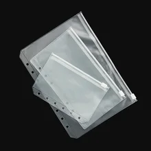 3 шт. прозрачный ПВХ сумка для хранения карт для путешественника блокнот дневник планировщик сумка на молнии для хранения продуктов