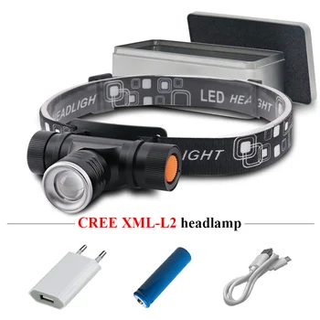 

xm l2 mini led head lamp head torch rechargeable headlamps zoom head light head led flashlight waterproof usb headlight 18650