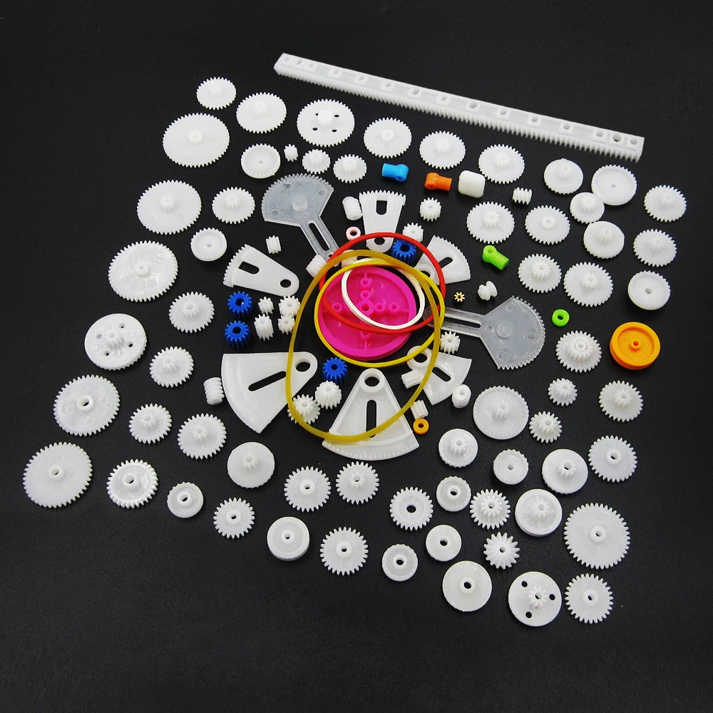 Power Transmission 60pcs/lot K012b Plastic Gear Set DIY Rack Pulley Belt Worm Single Double Gears Sell at A Loss USA Belarus Ukraine Power Transmission 60pcs/lot K012b Plastic Gear Set DIY Rack Pulley Belt Worm Single Double Gears Sell at A Loss USA Belarus Ukraine