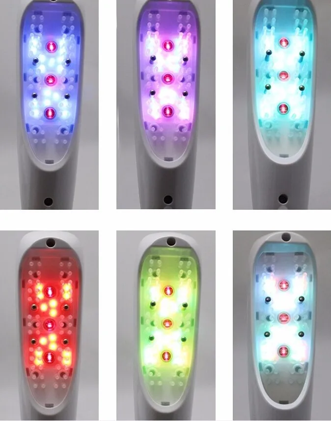 Crescimento do Cabelo do Laser Emissor de Luz Atual para o para o Cabelo Perda de Cabelo Pente 6 Cor Diodo Micro Cabelo Massagem Remover Scurf n Cabelo Reparação 2 High Quality led display 7 segment