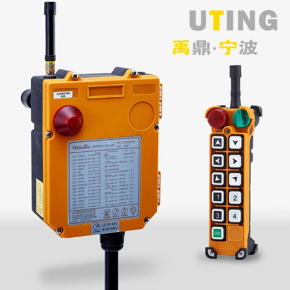 

One transmitter and one receiver Hoist gantry crane industrial remote control F24-10S