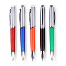 [Бесплатный Логотип] OEM 4 цвета 80320B прозрачный пластик Прямая с фабрики логотип промо реклама забавные Канцтовары, шариковая ручка