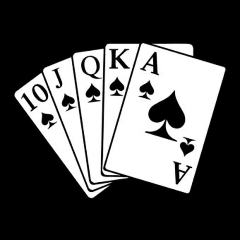 

Playing Cards Fashion Creative Classic Personality Stickers Decals Motorcycle Car Styling