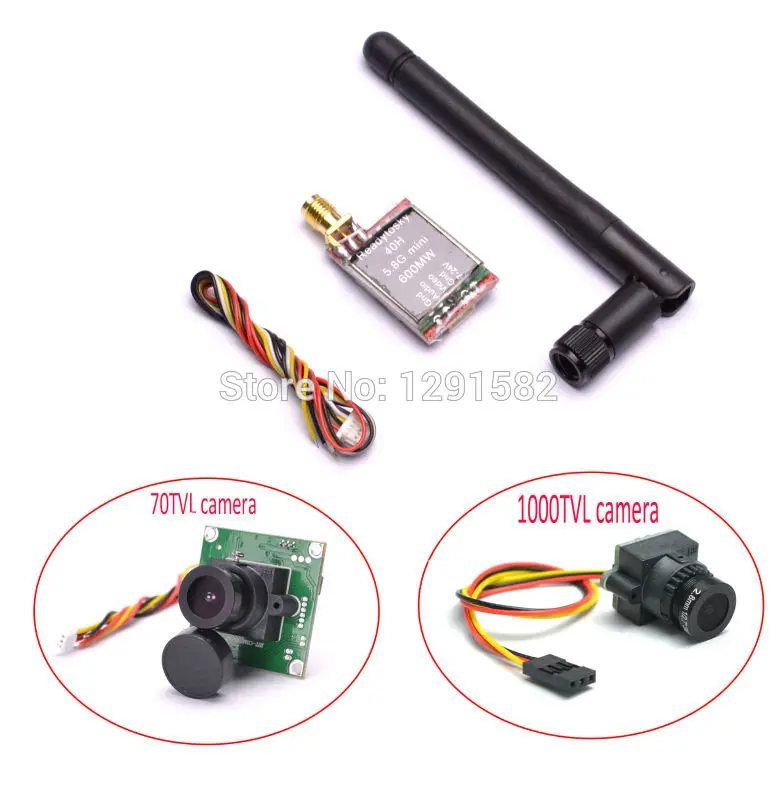 

5.8G TS5828L 600mW 48CH transimitter & 700TVL / 1000TVL N/P Pattern 2.8mm camera for FPV Racing ZMR250 Drone