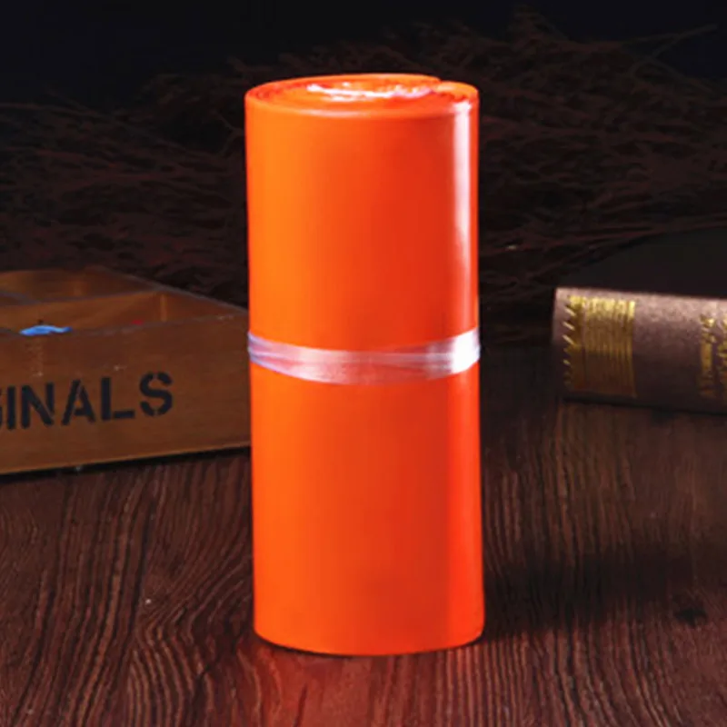 

Hot Bright Orange Plastic Envelope Bag Self-seal Adhesive Courier Storage Bags Plastic Poly Mailer Postal Gift Box Packaging Bag
