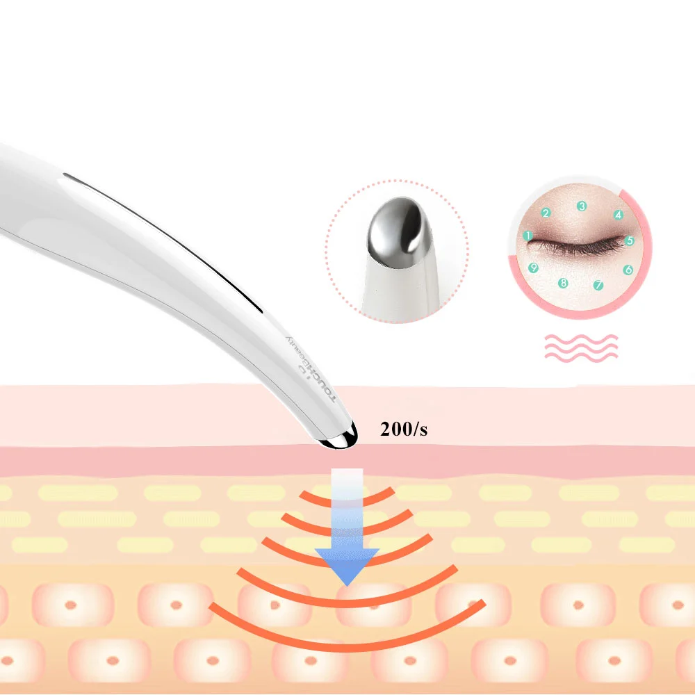 TOUCHBeauty Электрический массаж глаз палкой, мини морщин Sonic глаз устройства, ручка Стиль TB-1583