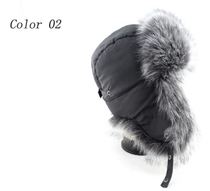 BFDADI/ горячая Распродажа, Высококачественная детская модная шапка из лисьего меха lei feng, меховая шапка, теплая зимняя шапка, зимняя шапка, 2 цвета - Цвет: 02