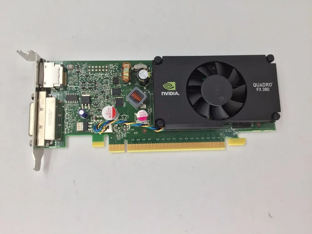  Free shipping 519294-001 FOR DESKTOP NVIDIA QUADRO FX380 256MB PCI-E GRAPHICS CARD Refurbished well tested working . 