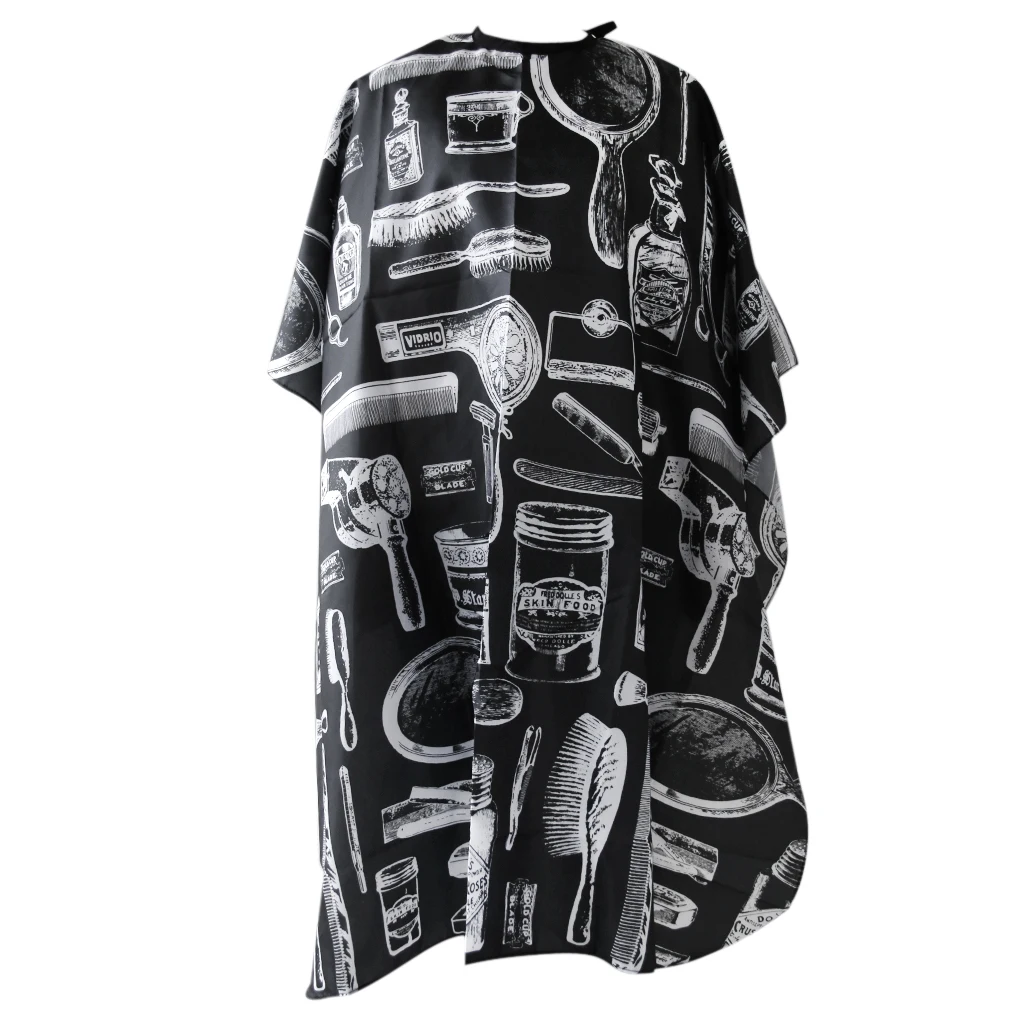 Black Salon Hair Cut Hairdressing Accessories Hairdresser Barbers Cape Gown Adult Cloth
