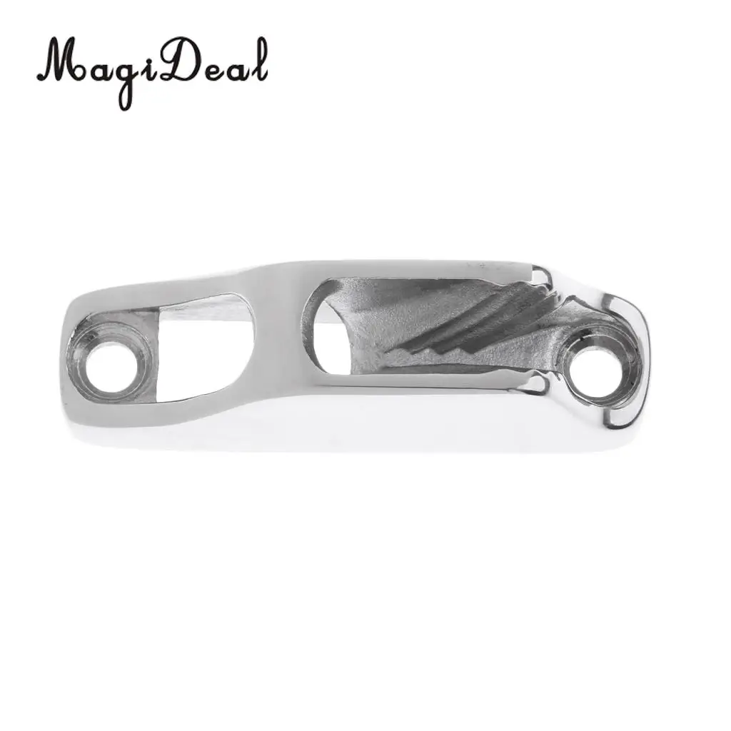 MagiDeal Sailing Boat 316 Stainless Steel Clam Cleat Rope and Line Cleat Jam Cleat for 3mm-6mm Rope